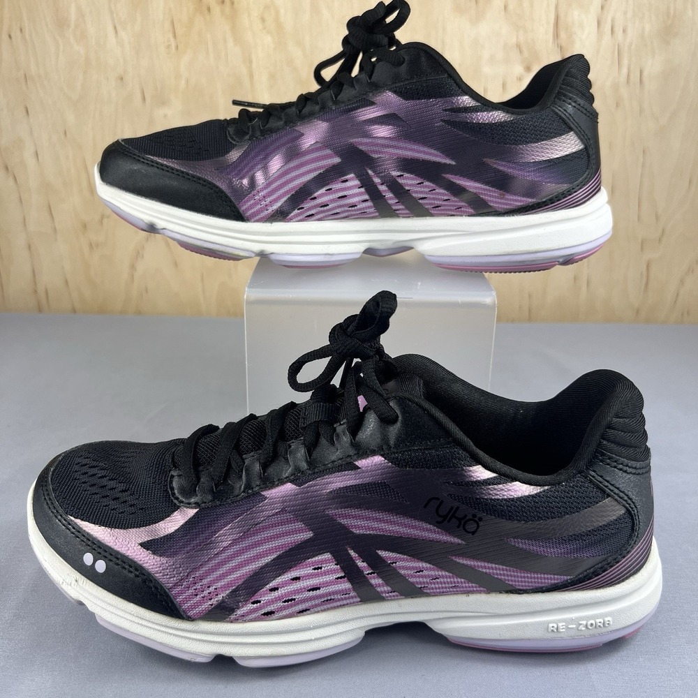 Ryka Devotion Plus 3 Women's Size 9.5M Black Purple Running Shoes Comfort